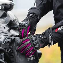 1 双摩托车手套骑行手套全指手套触摸屏摩托赛车手套户外摩托车防护越野摩托车暖手器骑行配件摩托车骑行必需品男女骑士礼物 - 彩色 - 查看 9