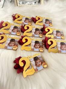 20/10/5/1 pieza Marco de fotos personalizado, Marco de fotos de acrílico con espejo, Marco de fotos de cumpleaños personalizado, Edad, fecha, foto, nombre personalizables, Regalos personalizados, Decoraciones de cumpleaños, Decoraciones de fiesta de baby shower