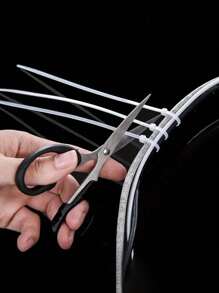 Paquete de 100 bridas de cable negro y blanco, resistencia a la tracción de 40 libras, bridas de cable de nailon, bridas de cable de plástico autoblocantes, bridas de cable para atado, bridas de cable de nailon autoblocantes, bridas de cable, bridas de sellado multiusos, alta resistencia, irrompibles, clasificación de cables, almacenamiento y fijación, uso doméstico en interiores y exteriores, electrodomésticos, embalaje exprés, mudanzas, electricistas, centros comerciales, hogares, proveedores mayoristas de bridas de cable de ingeniería