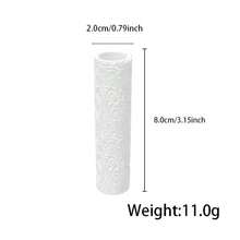 Polymer Clay & Ceramic Texture Roller, Geometric Minimalist Embossing Roller, Rose Branch, Retro Pattern, Chrysanthemum, Baroque European Classical Pattern, Embossed Ceramic Texture Roller For Jewelry Making, Compatible With Polymer Clay Cutter - Texture Roller - View 15