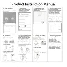 1 New Type Of Smart Temperature And Humidity Sensor, Equipped With Wireless Tuya Smart WiFi, Featuring Temperature And Humidity Sensing And Humidity Measurement Functions; One-Click Data Check Via APP. Suitable For Families With The Elderly And Children, Offices, And Garden Scenarios. (Battery Not Included)