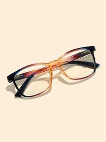 Óculos de leitura Y2K Ombre, unissex - armação quadrada, adequados para uso diário, previnem a presbiopia.