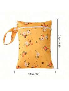 Waterproof Cloth Diaper Wet Dry Bags, Reusable Wet Bags For Swimsuits&Baby Clothes, Portable Wet Bag, With Zipper Closure And Handle, For Travel And Outdoor Use - Multicolor - View 3