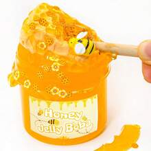 1/2/12件装蜂窝状史莱姆，黄油史莱姆套装，挤压可发出“啪啪”声，不粘手，酥脆可口，儿童史莱姆派对礼物，感官史莱姆玩具，生日、万圣节、圣诞节、复活节礼物，适合青少年和成人 - 彩色 - 查看 4