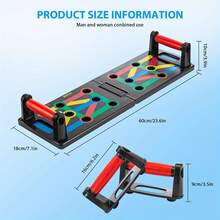 Shoze Push Up Board 12 In 1 Pushup Stands Foldable Press Up Rack Exercise Training Equipment Anti Slip Muscle Workout Board - Variant1 - View 5