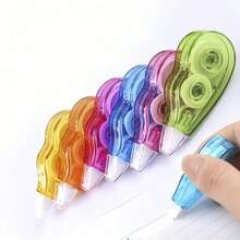 6/12 Correction Tapes, Mini Rainbow Color Correction Tapes, Instant Correction, Writing Correction, Suitable For School Office Household Items Back To School