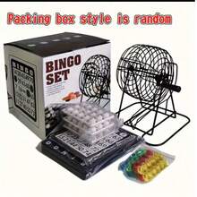 Creative Bingo Game Set - Plastic & Cast Iron Material, No Electricity Needed - Reusable Traditional Bingo Game, Lucky Ball Lottery Machine, Bar Club Supplies, Friends & Family Entertainment Game, Game Party Supplies (Mini Shaker) - Multicolor - View 3