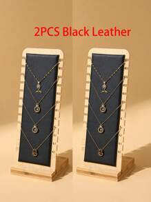 1 件/2 件创意竹项链展示架，时尚珠宝收纳盒，适合返校季