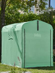 SoBuy Foil Tool Shed Aluminum Silver