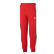 Puma Pantalones unisex, nuevos pantalones deportivos de otoño T7, pantalones largos básicos minimalistas de bloqueo de color casual y cómodos con cordón, 625835-11