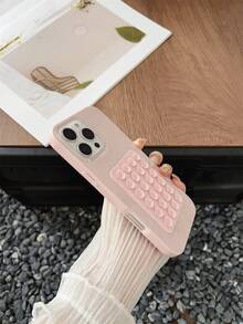 1个吸盘式闪光手机壳，2025年最新热销设计，带手机挂绳，防震硅胶壳，兼容三星Galaxy S25、S24、S24 Plus/S24+、S24 Ultra、S24 FE、S20、S21、S22、S23和11/11 Pro/11 Pro Max、12/12 Pro/12 Pro Max、13/13 Pro/13 Pro Max、14/14 Pro/14 Pro Max、15/15 Pro/15 Pro Max、16/16 Pro/16 Pro Max、16E，防水防摔防刮，国际版，非国内版 - 粉色 - 查看 3