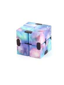 1pc Bestselling Printed Infinity Cube Pocket Fidget Toy, Creative Stress Relief Gadget, Foldable Infinity Cube Mini Gift - Multicolor - View 8