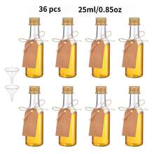 36/3pcs Plastic Liquor Bottles,Mini Empty Bottles,Multiple Colors And Sizes To Choose From, With Golden,Silvery And Black Screw Cap, Not Easy To Leak And Easy To Carry, Can Be Used For Weddings,Gatherings,Party,Birthday,Outdoor. ﻿