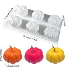 1 件万圣节南瓜硅胶模具蜡烛制作用品、芳香疗法水果腊肠犬模具、石膏肥皂模具、万圣节用品