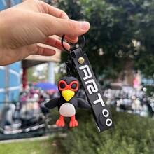 1 قطعة سلسلة مفاتيح كرتونية لمخلوق أسطوري من فانتازيا Y2K الإيطالية، تميمة معلقة "تونغ تونغ ساحور"، سلسلة مفاتيح سيارة بطراز "تراللاروترالالا" انتزاعي، مع سلسلة رقبة ملونة بعبارة "فن"، سلسلة مفاتيح إبداعية غريبة، عناصر إبداعية ثقافية وطنية، إكسسوارات شخصية للطلاب، سلاسل مفاتيح مضحكة للمراهقين والأطفال، ديكور مضحك لحقيبة وسيارة - متعدد الألوان - مشاهدة 12