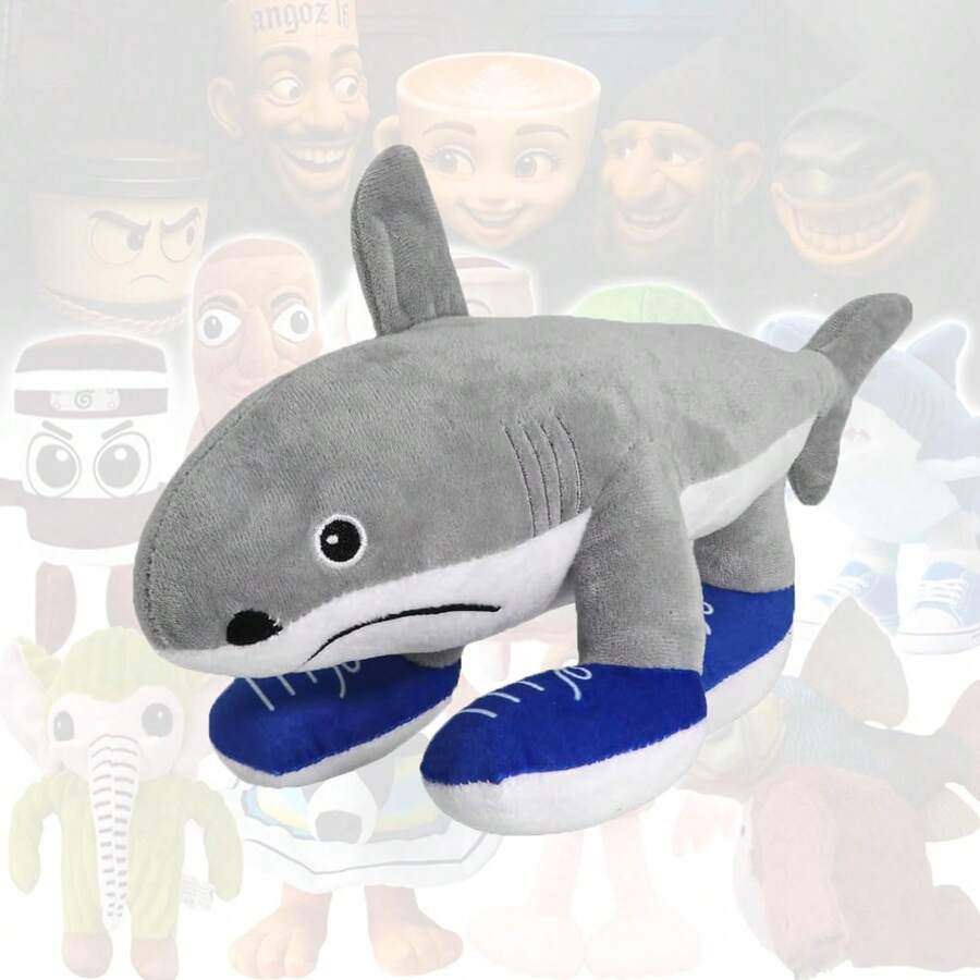 Italian Brainrot Plush,13" Tralalero Tralala Plushies,Soft Cute Stuffed Animals Inspired Plush Toy Gifts For Kids And Adults Halloween Toys(1PC) - 特拉拉萊羅.特拉拉拉 - 查看 1