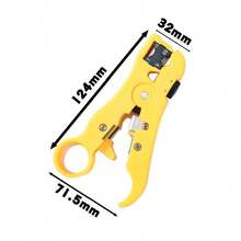 多功能剥线钳，适用于以太网、同轴电缆、扁平电缆、电话线的剥线钳 - 藍色 - 查看 4