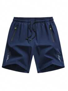 3PCS-Boyfriend Style Men Summer Thin And Quick Dry Running Shorts With Waterproof And Breathable Fabric For Outdoors And Sports, 5-Inch Inseam Fashionable Design - Multicolor - View 5