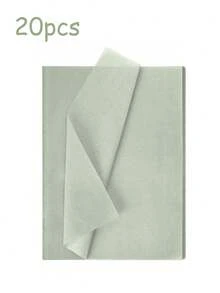 10/20pcs Green Tissue Paper For Gift Packaging, Candy DIY Packaging Paper, Floral Wrapping Paper For Birthday Wedding Party Packaging Decoration