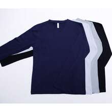 Kit 2 Men's Long Sleeve Shirts 100% Cotton - Black and Navy Blue - View 2