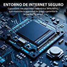 Repetidor Wi-Fi Extensor Señal Inalámbrico WPS 50m 2.4G LAN - Negro - Ver 4