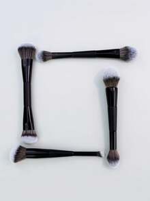 Bộ 4 cọ trang điểm hai đầu, đa năng: cọ má hồng, cọ nền, cọ phấn phủ, cọ highlight, cọ che khuyết điểm, cọ má hồng, phù hợp cho nữ giới. Bộ cọ trang điểm, bộ dụng cụ trang điểm, bộ trang điểm hoàn chỉnh, bộ cọ trang điểm, bộ trang điểm đầy đủ, bộ cọ, bộ cọ trang điểm, bộ quà tặng trang điểm, quà tặng kèm, cọ trang điểm chuyên nghiệp, bộ trang điểm hoàn chỉnh. - màu đen - Xem 10