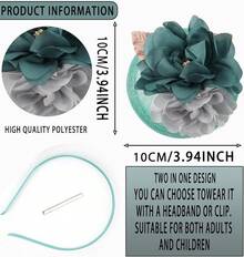 Fascinators Hats Women,Tea Party Fascinator Hair Clip With Feathers Wedding,Derby Hats Headbands - Style6-green - View 4