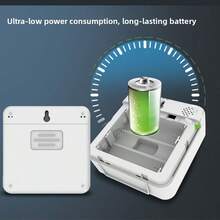 1 New Type Of Digital Indoor Home Temperature And Humidity Meter: A Digital Thermometer, Humidity Sensor And Measuring Instrument With A Wireless Tuya Smart WiFi LCD Display, As Well As A Weather Forecast And Meteorological Monitoring Instrument, Suitable For Homes, Offices And Gardens.