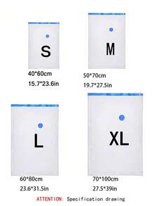 20/15 قطعة أكياس ضغط وختم فراغي، أكياس تخزين فراغية، أكياس سحاب فراغية، أكياس أمتعة موفرة للمساحة، أكياس ضغط للسفر، أكياس تخزين ملابس قابلة للطي، منظمات خزانة، أغطية سرير، ملابس شتوية - توفر 75% من المساحة، مقاومة للرطوبة والحشرات