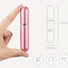 3pcs Mini Travel Perfume Bottles - 0.17oz, Stylish Metal Surface, Perfect For On-The-Go Use| Compact Design With Durable Metal Construction Perfume Bottle Travel Bottles - 3件套裝香水瓶 - 查看 5