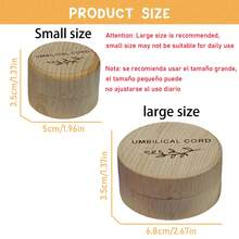 Wooden Baby Fetal Hair Umbilical Cord Memorial Box Carved Memorial Box Baby Shower Favors Newborn Christening Baby Gift Fetal Hair Box Baby Shower Easter Gifts Things For Girls And Boys - 木質色 - 查看 2