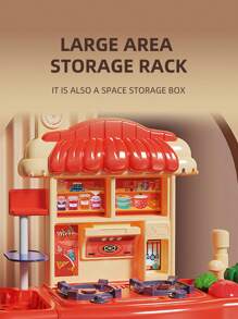 儿童厨房炉灶玩具套装 - 女孩扮演切菜烹饪厨具配件，男孩模拟烹饪套装，礼物