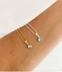 Silver And Gold Plated Point Of Light Necklace Point Of Light - Dorado - Ver 2