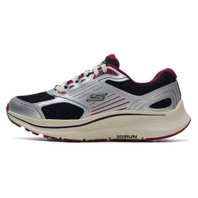 Skechers 男士 Go Run Consistent 2.0 跑步鞋，轻便舒适的户外日常运动休闲鞋，220884-BKRD