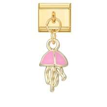 1件金色吊坠模块化手链，可DIY替换花朵、水母、心形、五角星、鱼尾、月亮、海星元素，都市休闲风格，圣诞节和万圣节必备单品，秋季色调，本土风情，实用时尚，圣诞风情，迷人设计，不锈钢饰品，圣诞装饰，秋季办公风格 - 多款組合 - 查看 5