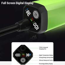 Portable Shower For Camping, [Long-Lasting] 6000mAh Rechargeable Camping Shower With Intelligent LED Display, Camping Essentials, Outdoor Shower, IPX7 Waterproof Outdoor Camp Pump For Hiking, Travel, Car, Pet, RV.