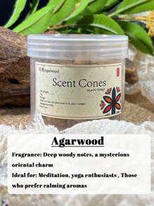 70克沉香锥，檀香，金字塔形香锥，采用天然沉香制成，不添加化学香料，持久醇厚的香气，舒缓身心，去除室内异味。