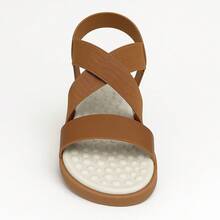 Women's Sandal Papete Orthopedic Anatomical Massaging Ultra Comfort Light And Soft - Camel - Ver 7