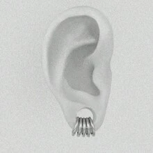 1 件热卖 00 克叠耳环耳垂耳塞耳塞耳道拉伸器耳环夹式耳骨婚礼身体饰品女士礼物