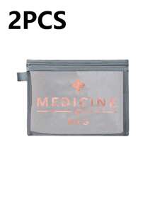 网眼化妆包，印有“药品”字样，便携式收纳袋，化妆包，护肤品收纳包，旅行必备，宿舍用品，新娘礼物，母亲节礼物，生日礼物，送给朋友和老师的礼物，药品收纳袋，浴室收纳袋，珠宝收纳袋，唇彩和化妆品收纳袋，学生宿舍洗漱包，送给妻子、家人、朋友、同事的礼物 - 彩色 - 查看 20