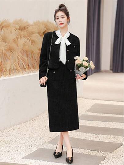 レディース セットアップ スーツビジネススーツ フォーマルスーツ 2点セット セットアップ 上下 フレアスカート 結婚式 入学式 成人式 同窓会 長袖 無地 きれいめ 20代 30代 40代 50代 着やせ大人 上品 エレガント 大きいサイズ スリット
