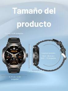 EFFEOKKI TWS 2 en 1 Smartwatch con Auriculares - Bisel de Aleación de Zinc, Pantalla Redonda de 1.46", Función de Llamada Inalámbrica, Reproducción de Música, NFC, Múltiples Modos Deportivos, Seguimiento de Actividad Física, Compatible con iPhone y Android - D13/Correa negra/Bisel de aleación de zinc - Ver 12