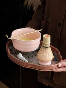 1 件 500ml 手工复古螺纹抹茶碗,精致耐用,方便携带和使用的日式茶道碗,适用于商务会议、艺术欣赏、旅行、休闲等场合 - 彩色 - 查看 9