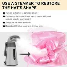 2025 Bucket Hats Women Ladies Girls, Organza Derby Fascinator Hat Tea Party Bridal Church, Hats - 4455 màu hồng - Xem 5