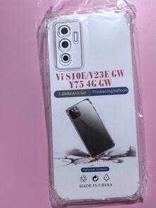 1 件透明防摔外壳，适用于 Vivo 系列、Vivo 手机透明防摔手机壳、手机壳、手机保护套、手机壳、手机套、四角防摔手机壳、透明手机壳、极简手机壳、纯色手机壳、透明手机壳、TPU 防摔手机壳（军用级防摔） - 無色 - 查看 17