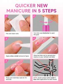 2pcs/1pc Newly Upgraded Quick Drying 10g Semi Solid Nail Glue For Press On Nails Tips No Need For UV Lamp Long Lasting Fake Acrylic Nails Kit Glue Gel - Clear - 查看 7