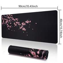 1pc Large Mouse Pad Black Sakura Gaming Mouse Pad, Available In 5 Sizes
