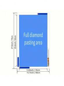 Extra Large Full Drill Diamond Painting Kit - DIY Round Diamond Painting, Designed For Beginners, Without Frame, Suitable For Decorating Living Room, Bedroom And Office, Handmade Gift, Wall Decor Art, Frameless, Multiple Sizes Available - Multicolor - View 9
