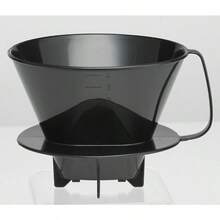 PourOver Coffee Brewing Filter Cone Number 4Size Black Brews 8 To 12Cups - Number4-Size - View 2