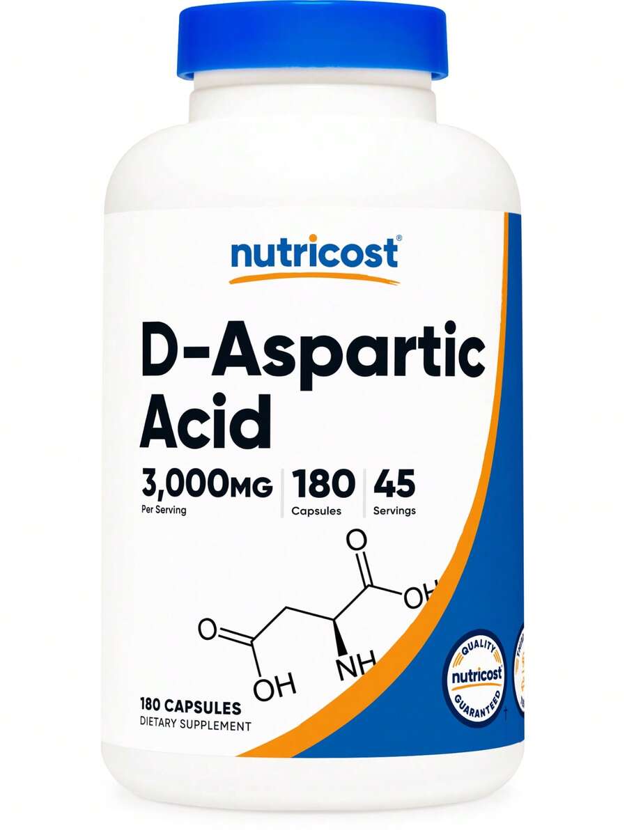 Nutricost D-Aspartic Acid (DAA) Capsules 3000mg Per Serving (180 Capsules) - Non-GMO | Performance, Endurance, Non-GMO, Premium Quality, DAA Supplement, Amino Acid, Dietary Supplement - 其他 - 查看 1